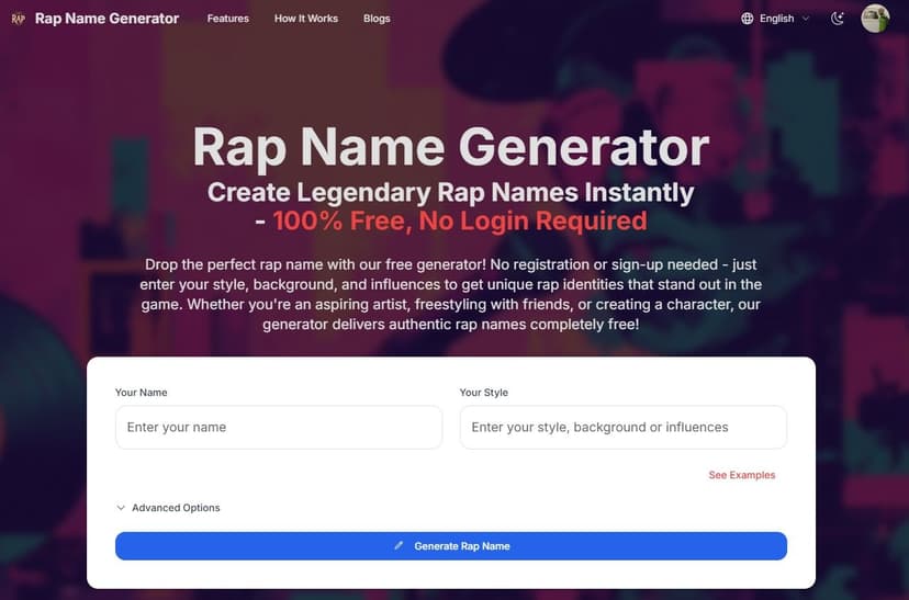 Rap Name Generator