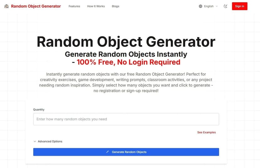 Random Object Generator