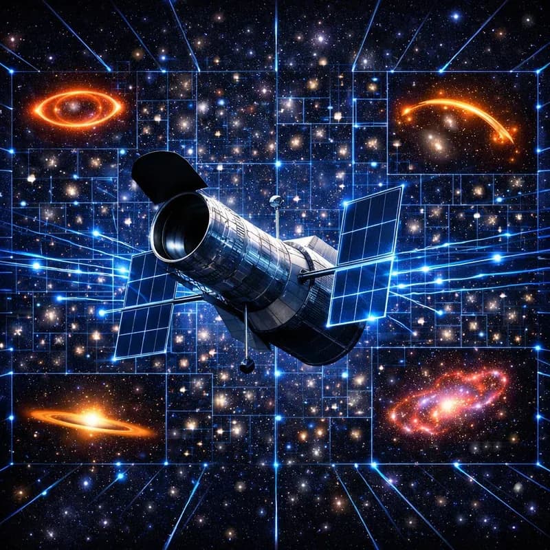 AI가 허블 아카이브를 훑자… ‘비정상 천체’ 1,400개가 튀어나왔다