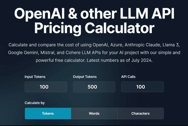 LLM API Pricing Calculator
