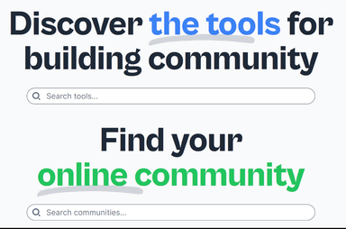 Find Tools for Building Community