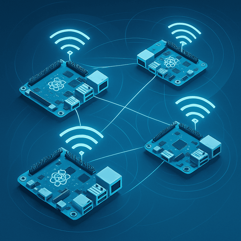 AI와 인공지능 시대, 오픈메시 MANET 라디오: Raspberry Pi와 Wi-Fi H...